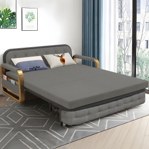 [MÀU ĐẸP VẠT LÁ THÉP BỀN HƠN] Sofa Giường Thông Minh DAKITA DKB-912G – Rộng 1M2 – Nệm Tốt – Không Lún.