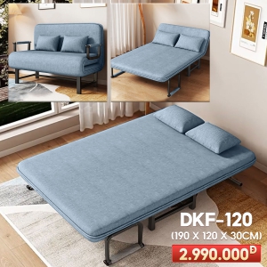 [Rộng 120cm] Giường Ngủ Thành Ghế DAKITA DKF-120 - Màu Xám Khói