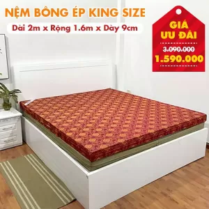 Nệm Bông Ép King Size Nhiều Kích Thước