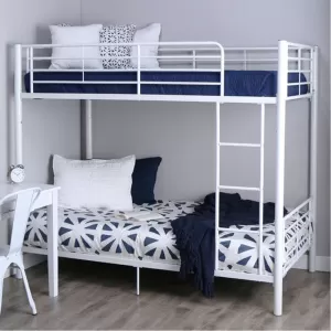 [Đa Dạng Kích Thước] Giường Sắt 2 Tầng Sơn Trắng Kem/Đen DAKITA