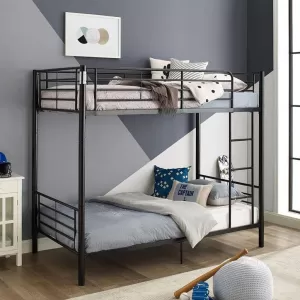 Giường Ngủ 2 Tầng Sơn Trắng Kem/Đen DAKITA