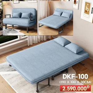 [Rộng 100cm] Giường Ngủ thành ghế DAKITA DKF-100 - Màu Xanh Ngọc