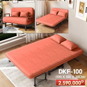 [Rộng 100cm] Giường Ngủ Thành Ghế DAKITA DKF-100 - Màu Cam